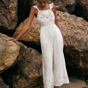 Elegant White Lace Women jumpsuit
